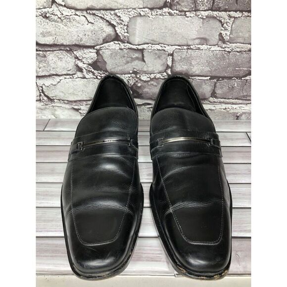 HUGO BOSS Vero Cuoio Black Leather Horsebit Loafer Dress Shoes Men 11.5M US/45EU main image 12